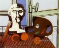 Busto y paleta 1925 cubismo Pablo Picasso